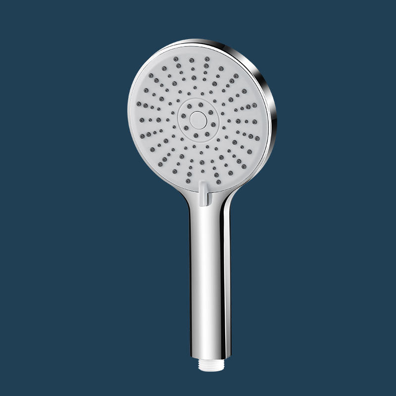ABS Plastic Handheld Shower Head High Flow 5-Spray Patterns Wall-Mount Showerhead Silver/Gray Hand Shower None Clearhalo 'Bathroom Remodel & Bathroom Fixtures' 'Home Improvement' 'home_improvement' 'home_improvement_shower_heads' 'Shower Heads' 'shower_heads' 'Showers & Bathtubs Plumbing' 'Showers & Bathtubs' 6787665