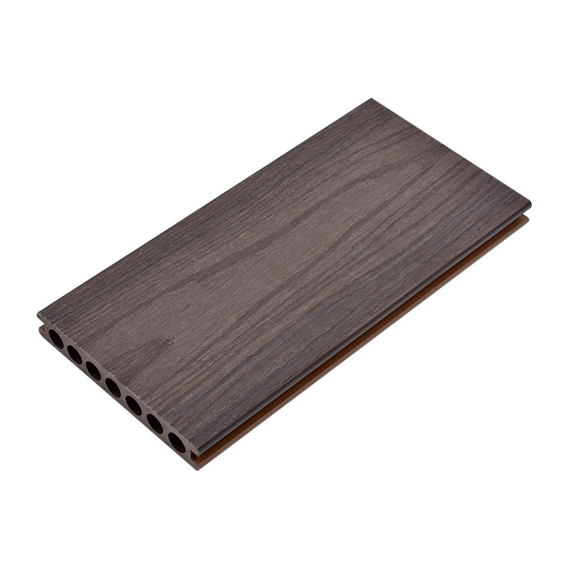 Water Resistant Floor Tile Tradition Wire Brushed Nail Lock Maple Wood for Patio Garden Brown-Black Clearhalo 'Flooring 'Hardwood Flooring' 'hardwood_flooring' 'Home Improvement' 'home_improvement' 'home_improvement_hardwood_flooring' Walls and Ceiling' 6790319