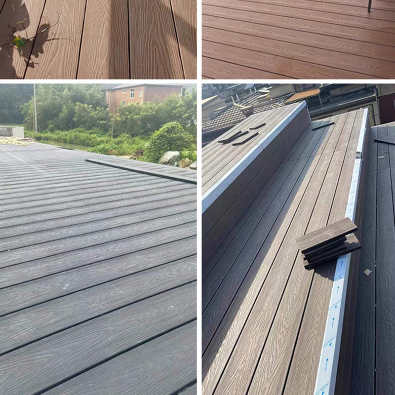 Deck Plank Embossed Snapping Wooden Waterproof Outdoor Floor Board Clearhalo 'Home Improvement' 'home_improvement' 'home_improvement_outdoor_deck_tiles_planks' 'Outdoor Deck Tiles & Planks' 'Outdoor Flooring & Tile' 'Outdoor Remodel' 'outdoor_deck_tiles_planks' 6790343