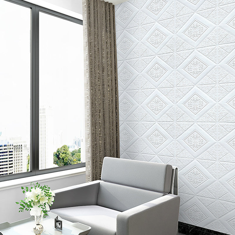 3D Embossed Interior Wall Paneling Peel and Stick Geometric Texture Wall Paneling Clearhalo 'Flooring 'Home Improvement' 'home_improvement' 'home_improvement_wall_paneling' 'Wall Paneling' 'wall_paneling' 'Walls & Ceilings' Walls and Ceiling' 6799463