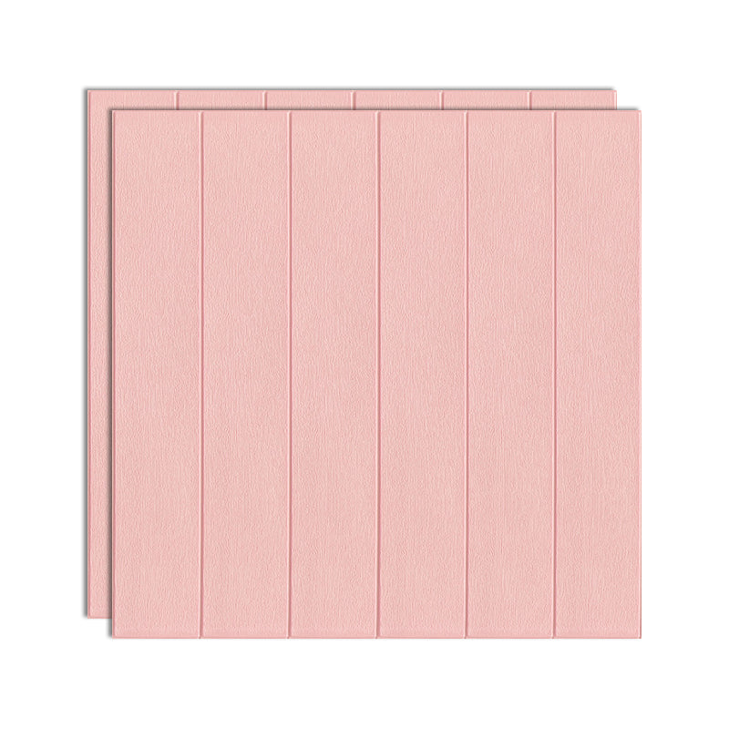 3D Embossed Interior Wall Paneling Peel and Stick Wood Effect Wall Paneling Pink Clearhalo 'Flooring 'Home Improvement' 'home_improvement' 'home_improvement_wall_paneling' 'Wall Paneling' 'wall_paneling' 'Walls & Ceilings' Walls and Ceiling' 6799482