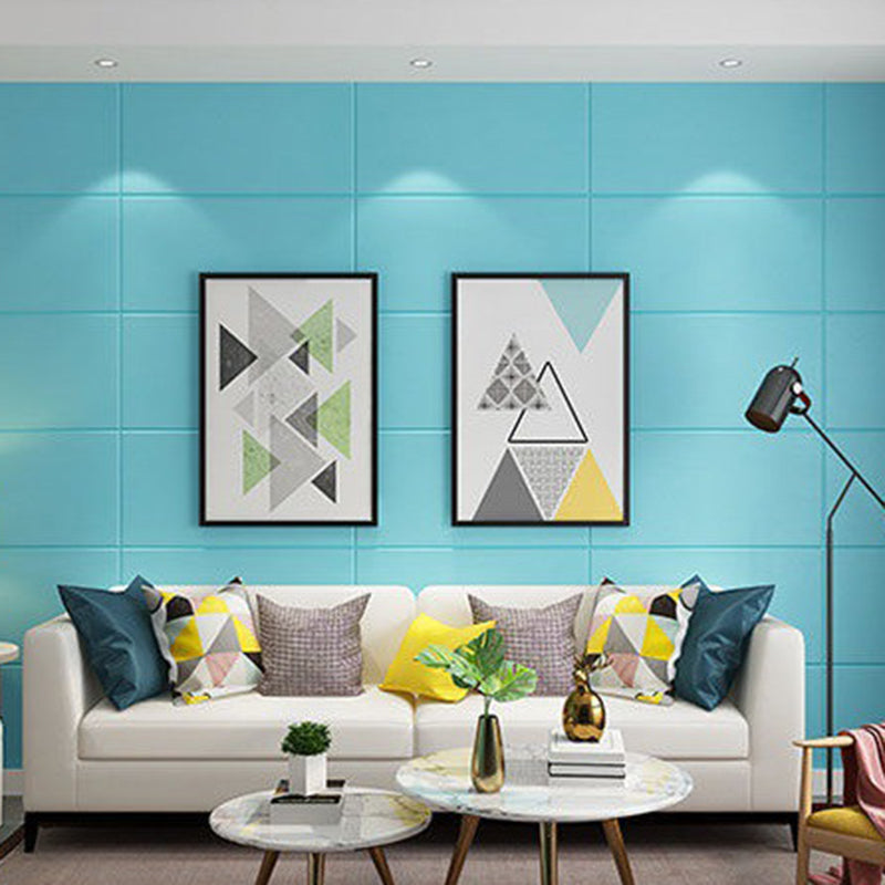 Glam Wall Access Panel Peel and Stick Wall Access Panel for Living Room and Bedroom Blue 0.18"H 10-Piece Set Clearhalo 'Flooring 'Home Improvement' 'home_improvement' 'home_improvement_wall_paneling' 'Wall Paneling' 'wall_paneling' 'Walls & Ceilings' Walls and Ceiling' 6799651