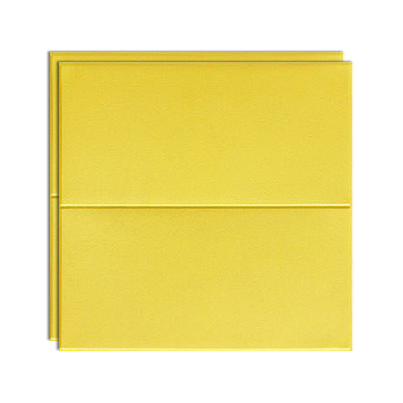 Glam Wall Access Panel Peel and Stick Wall Access Panel for Living Room and Bedroom Fluorescent Yellow 0.18"H Clearhalo 'Flooring 'Home Improvement' 'home_improvement' 'home_improvement_wall_paneling' 'Wall Paneling' 'wall_paneling' 'Walls & Ceilings' Walls and Ceiling' 6799659