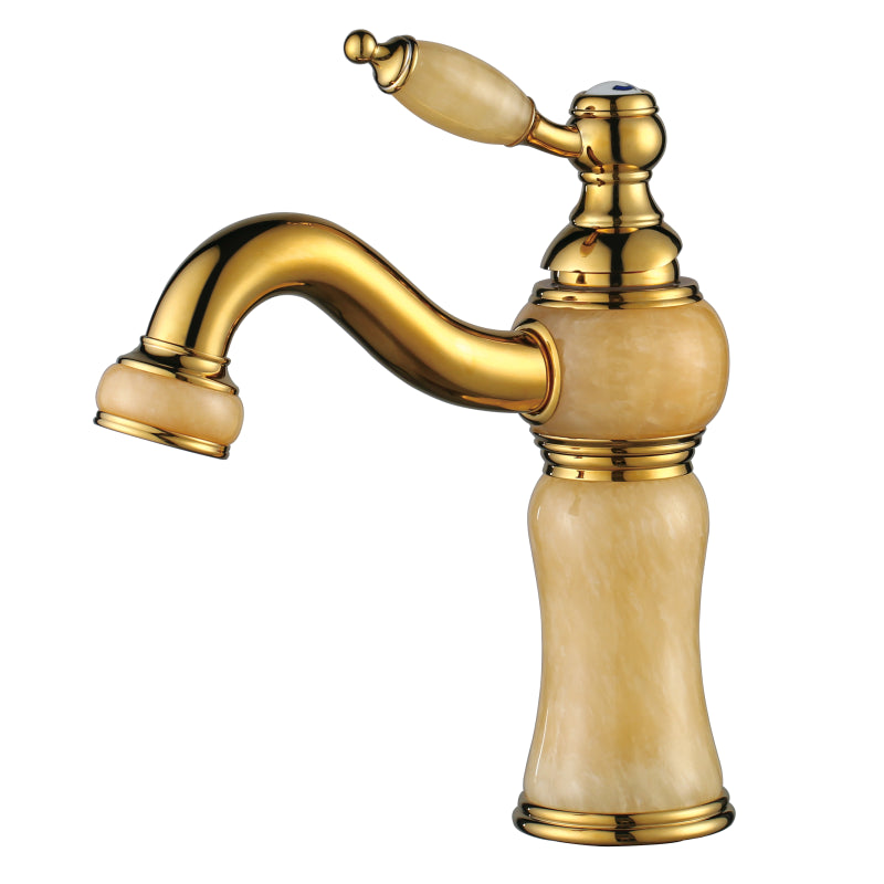 Traditional Centerset Faucet Knob Handle Low Arc Solid Brass Faucet Clearhalo 'Bathroom Remodel & Bathroom Fixtures' 'Bathroom Sink Faucets' 'Bathroom Sinks & Faucet Components' 'bathroom_sink_faucets' 'Home Improvement' 'home_improvement' 'home_improvement_bathroom_sink_faucets' 6799894
