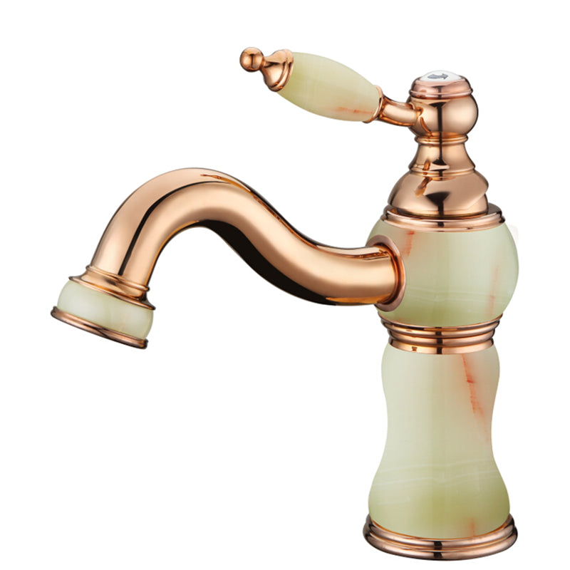 Traditional Centerset Faucet Knob Handle Low Arc Solid Brass Faucet Clearhalo 'Bathroom Remodel & Bathroom Fixtures' 'Bathroom Sink Faucets' 'Bathroom Sinks & Faucet Components' 'bathroom_sink_faucets' 'Home Improvement' 'home_improvement' 'home_improvement_bathroom_sink_faucets' 6799899