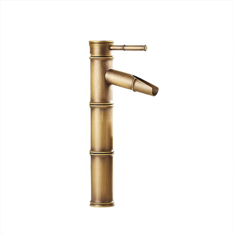 Country Style Vanity Sink Faucet Single Hole Bathroom Faucet Clearhalo 'Bathroom Remodel & Bathroom Fixtures' 'Bathroom Sink Faucets' 'Bathroom Sinks & Faucet Components' 'bathroom_sink_faucets' 'Home Improvement' 'home_improvement' 'home_improvement_bathroom_sink_faucets' 6799910