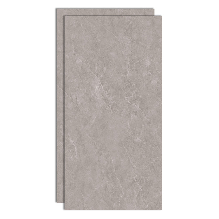 Floor Wall Tile Indoor Polished Marble Print Living Room Ceramic Tile Grey Clearhalo 'Floor Tiles & Wall Tiles' 'floor_tiles_wall_tiles' 'Flooring 'Home Improvement' 'home_improvement' 'home_improvement_floor_tiles_wall_tiles' Walls and Ceiling' 6800093