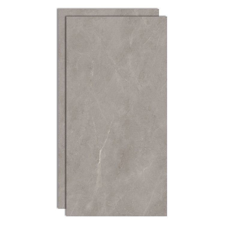 Floor Wall Tile Indoor Polished Marble Print Living Room Ceramic Tile Light Gray Clearhalo 'Floor Tiles & Wall Tiles' 'floor_tiles_wall_tiles' 'Flooring 'Home Improvement' 'home_improvement' 'home_improvement_floor_tiles_wall_tiles' Walls and Ceiling' 6800095