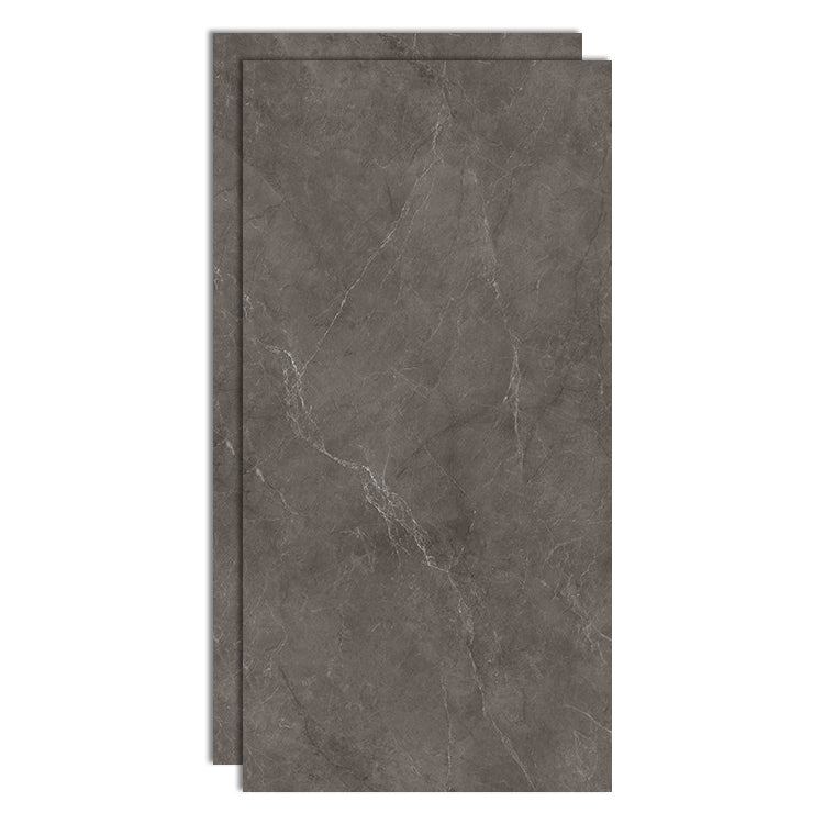 Floor Wall Tile Indoor Polished Marble Print Living Room Ceramic Tile Cream Gray Clearhalo 'Floor Tiles & Wall Tiles' 'floor_tiles_wall_tiles' 'Flooring 'Home Improvement' 'home_improvement' 'home_improvement_floor_tiles_wall_tiles' Walls and Ceiling' 6800098