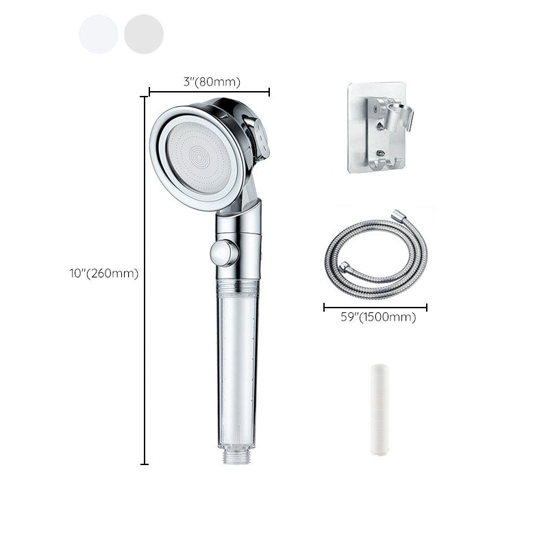 Metal Shower Head Modern Handheld Shower Head with Adjustable Spray Pattern Clearhalo 'Bathroom Remodel & Bathroom Fixtures' 'Home Improvement' 'home_improvement' 'home_improvement_shower_heads' 'Shower Heads' 'shower_heads' 'Showers & Bathtubs Plumbing' 'Showers & Bathtubs' 6800753