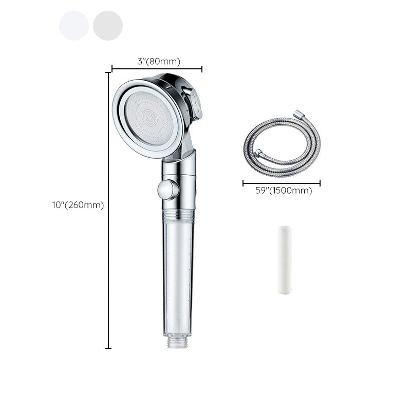 Metal Shower Head Modern Handheld Shower Head with Adjustable Spray Pattern Clearhalo 'Bathroom Remodel & Bathroom Fixtures' 'Home Improvement' 'home_improvement' 'home_improvement_shower_heads' 'Shower Heads' 'shower_heads' 'Showers & Bathtubs Plumbing' 'Showers & Bathtubs' 6800754