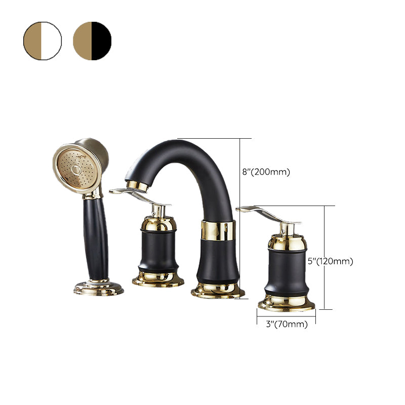 Contemporary Vessel Faucet Copper 2 Handles Low Arc Vessel Faucet for Home Clearhalo 'bathroom_sink_faucets' 'Conjunta de Baño y Conjunta de Grifo' 'Coronamiento de Baño y Dispositivo de Baño' 'Grifo del lavabo del baño' 'Hogar' 'home_improvement' 'home_improvement_bathroom_sink_faucets' 'Mejoras para el hogar' 6801763