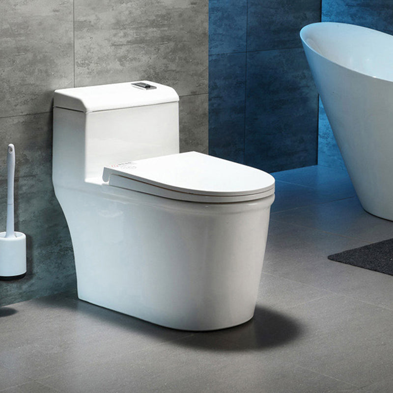 Traditional All-In-One Flush Toilet Floor Mounted Porcelain Siphon Jet Toilet UF 15"L x 28"W x 26"H 12" Clearhalo 'Bathroom Remodel & Bathroom Fixtures' 'Home Improvement' 'home_improvement' 'home_improvement_toilets' 'Toilets & Bidets' 'Toilets' 6809771