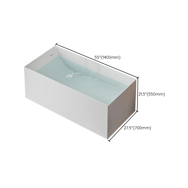 Modern Stone Rectangular Bathtub Antique Finish Flat Bottom Bath Tub Clearhalo 'Bathroom Remodel & Bathroom Fixtures' 'Bathtubs' 'Home Improvement' 'home_improvement' 'home_improvement_bathtubs' 'Showers & Bathtubs' 6811861