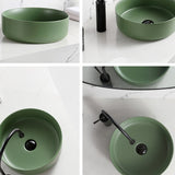 Modern Vessel Sink Round Porcelain with Basin Vessel Lavatory Sink without Faucet Clearhalo 'Bathroom Remodel & Bathroom Fixtures' 'Bathroom Sinks & Faucet Components' 'Bathroom Sinks' 'bathroom_sink' 'Home Improvement' 'home_improvement' 'home_improvement_bathroom_sink' 6818818