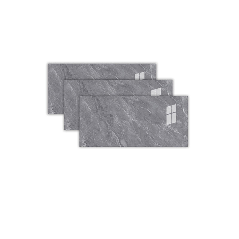 3-Pack PVC Rectangular Peel & Stick Subway Tile Kitchen and Bathroom Backsplash Dark Gray Clearhalo 'Flooring 'Home Improvement' 'home_improvement' 'home_improvement_peel_stick_blacksplash' 'Peel & Stick Backsplash Tile' 'peel_stick_blacksplash' 'Walls & Ceilings' Walls and Ceiling' 6819155