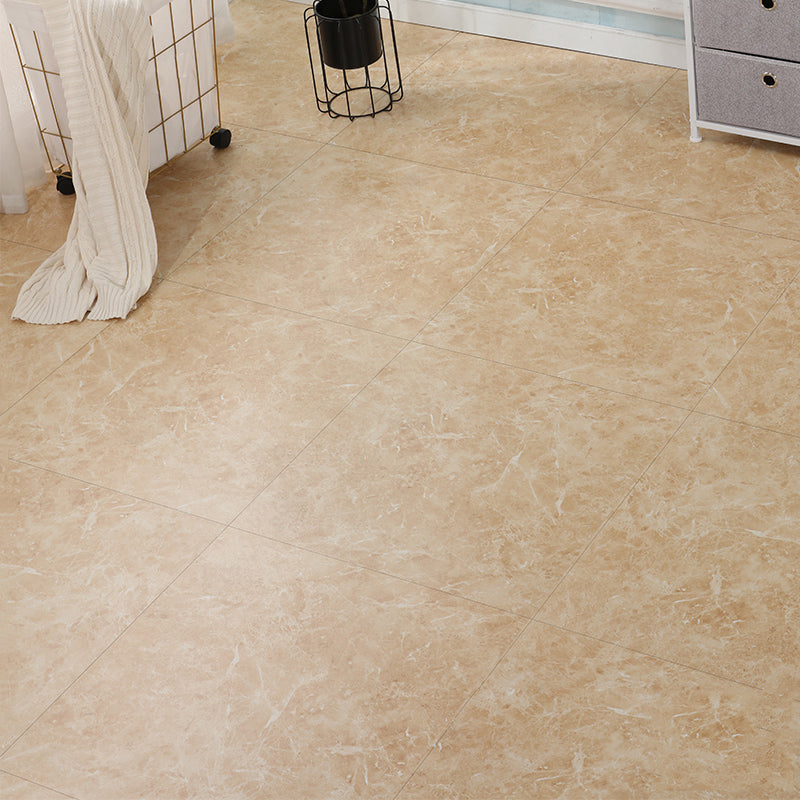 Peel and Stick PVC Flooring Low Gloss PVC Flooring with Stone Look Yellow Clearhalo 'Flooring 'Home Improvement' 'home_improvement' 'home_improvement_vinyl_flooring' 'Vinyl Flooring' 'vinyl_flooring' Walls and Ceiling' 6822866