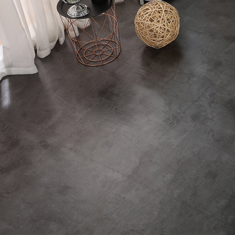 Peel and Stick PVC Flooring Low Gloss PVC Flooring with Stone Look Dark Gray-Black Clearhalo 'Flooring 'Home Improvement' 'home_improvement' 'home_improvement_vinyl_flooring' 'Vinyl Flooring' 'vinyl_flooring' Walls and Ceiling' 6822871