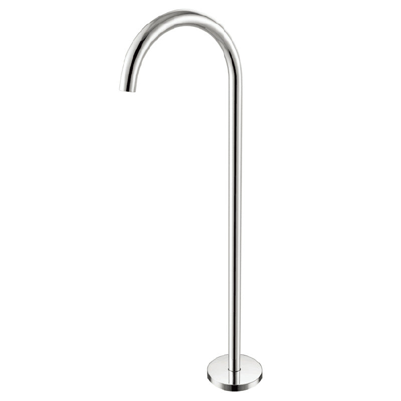 Modern Freestanding Tub Filler Copper Trim Floor Mounted Tub Filler Chrome Knob Handles Clearhalo 'Bathroom Remodel & Bathroom Fixtures' 'Bathtub Faucets' 'bathtub_faucets' 'Home Improvement' 'home_improvement' 'home_improvement_bathtub_faucets' 6823373