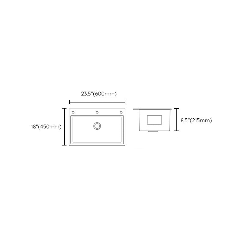 Corrosion Resistant Kitchen Sink Stainless Steel Modern Style Kitchen Sink Clearhalo 'Home Improvement' 'home_improvement' 'home_improvement_kitchen_sinks' 'Kitchen Remodel & Kitchen Fixtures' 'Kitchen Sinks & Faucet Components' 'Kitchen Sinks' 'kitchen_sinks' 6823432