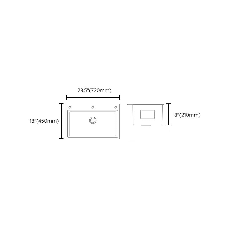 Corrosion Resistant Kitchen Sink Stainless Steel Modern Style Kitchen Sink Clearhalo 'Home Improvement' 'home_improvement' 'home_improvement_kitchen_sinks' 'Kitchen Remodel & Kitchen Fixtures' 'Kitchen Sinks & Faucet Components' 'Kitchen Sinks' 'kitchen_sinks' 6823435