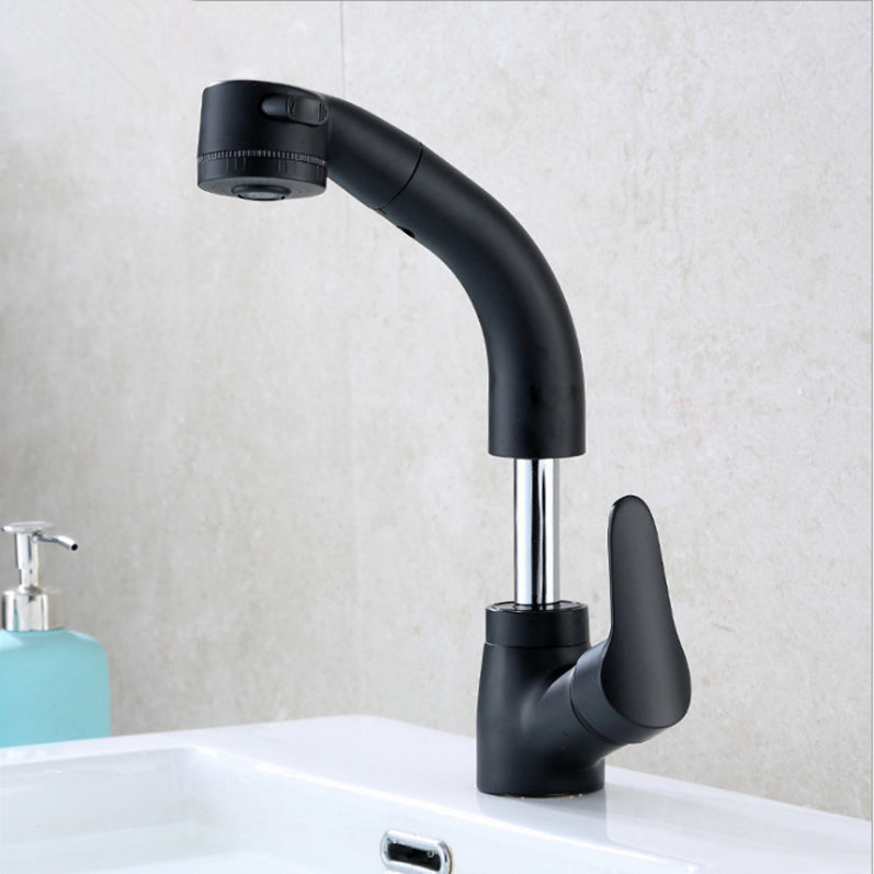 Contemporary Style Faucet Single Handle Vessel Sink Bathroom Faucet Clearhalo 'Bathroom Remodel & Bathroom Fixtures' 'Bathroom Sink Faucets' 'Bathroom Sinks & Faucet Components' 'bathroom_sink_faucets' 'Home Improvement' 'home_improvement' 'home_improvement_bathroom_sink_faucets' 6823462