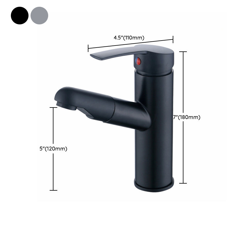 Contemporary Style Faucet Single Handle Vessel Sink Bathroom Faucet Clearhalo 'Bathroom Remodel & Bathroom Fixtures' 'Bathroom Sink Faucets' 'Bathroom Sinks & Faucet Components' 'bathroom_sink_faucets' 'Home Improvement' 'home_improvement' 'home_improvement_bathroom_sink_faucets' 6823475