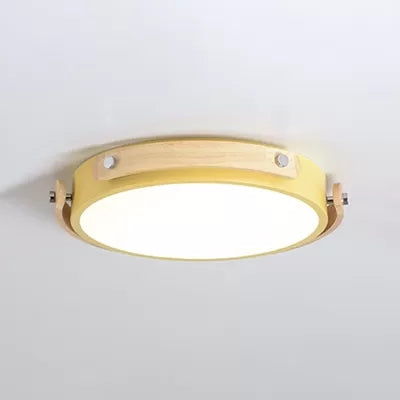 Study Room Round Ceiling Mount Light Acrylic Macaron Stylish Undertint Ceiling Light Clearhalo 'Ceiling Lights' 'Close To Ceiling Lights' 'Close to ceiling' 'Flush mount' Lighting' 68289