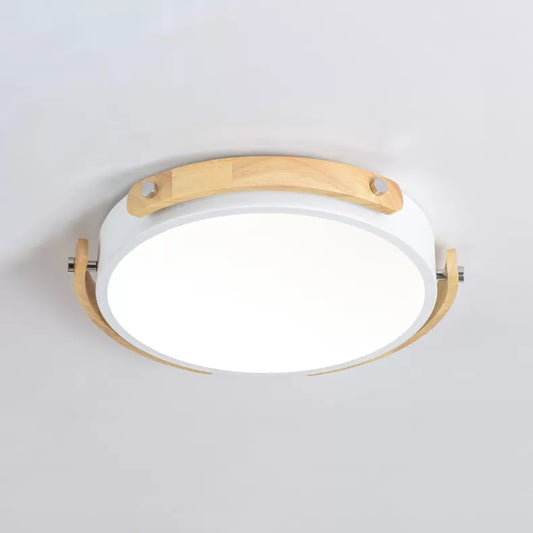 Study Room Round Ceiling Mount Light Acrylic Macaron Stylish Undertint Ceiling Light White Clearhalo 'Ceiling Lights' 'Close To Ceiling Lights' 'Close to ceiling' 'Flush mount' Lighting' 68302