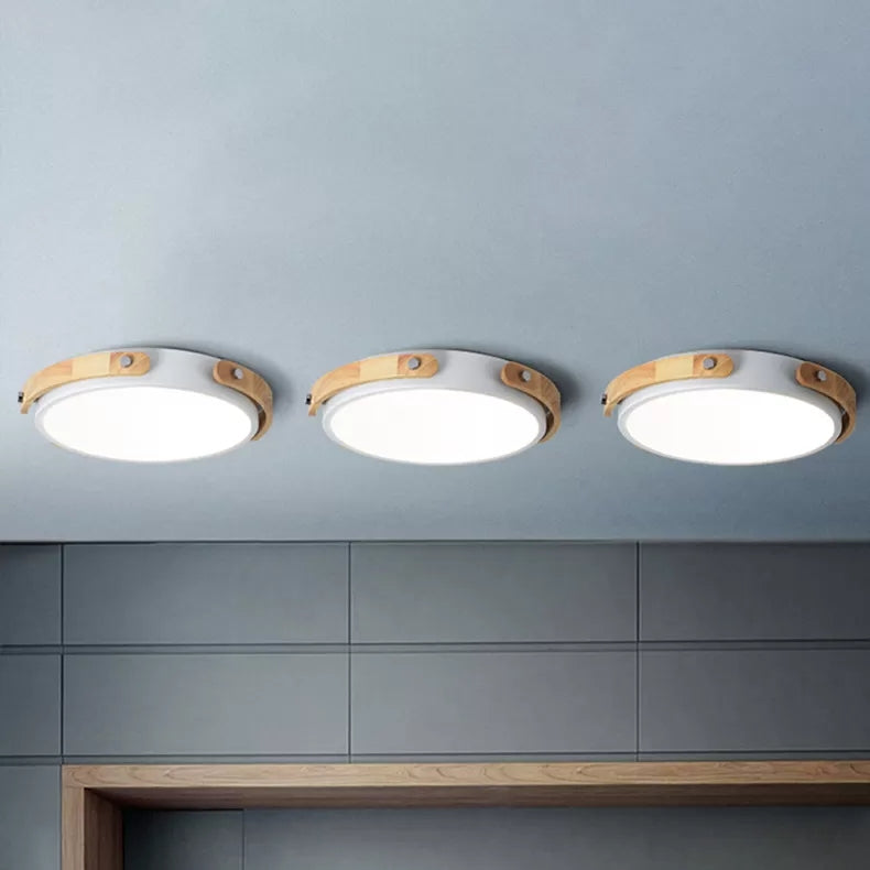 Study Room Round Ceiling Mount Light Acrylic Macaron Stylish Undertint Ceiling Light Clearhalo 'Ceiling Lights' 'Close To Ceiling Lights' 'Close to ceiling' 'Flush mount' Lighting' 68304