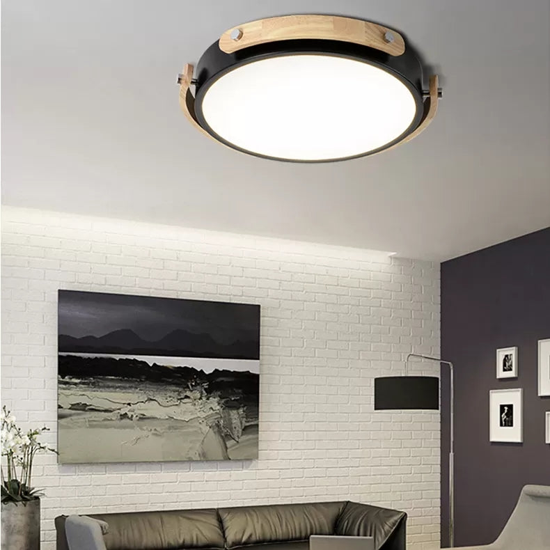 Study Room Round Ceiling Mount Light Acrylic Macaron Stylish Undertint Ceiling Light Clearhalo 'Ceiling Lights' 'Close To Ceiling Lights' 'Close to ceiling' 'Flush mount' Lighting' 68308