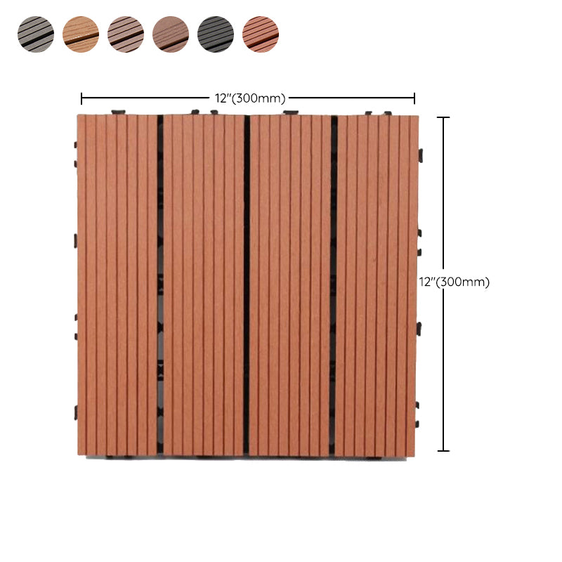 Composite Flooring Tile Interlocking Outdoor Flooring Flooring Tile Clearhalo 'Home Improvement' 'home_improvement' 'home_improvement_outdoor_deck_tiles_planks' 'Outdoor Deck Tiles & Planks' 'Outdoor Flooring & Tile' 'Outdoor Remodel' 'outdoor_deck_tiles_planks' 6835040