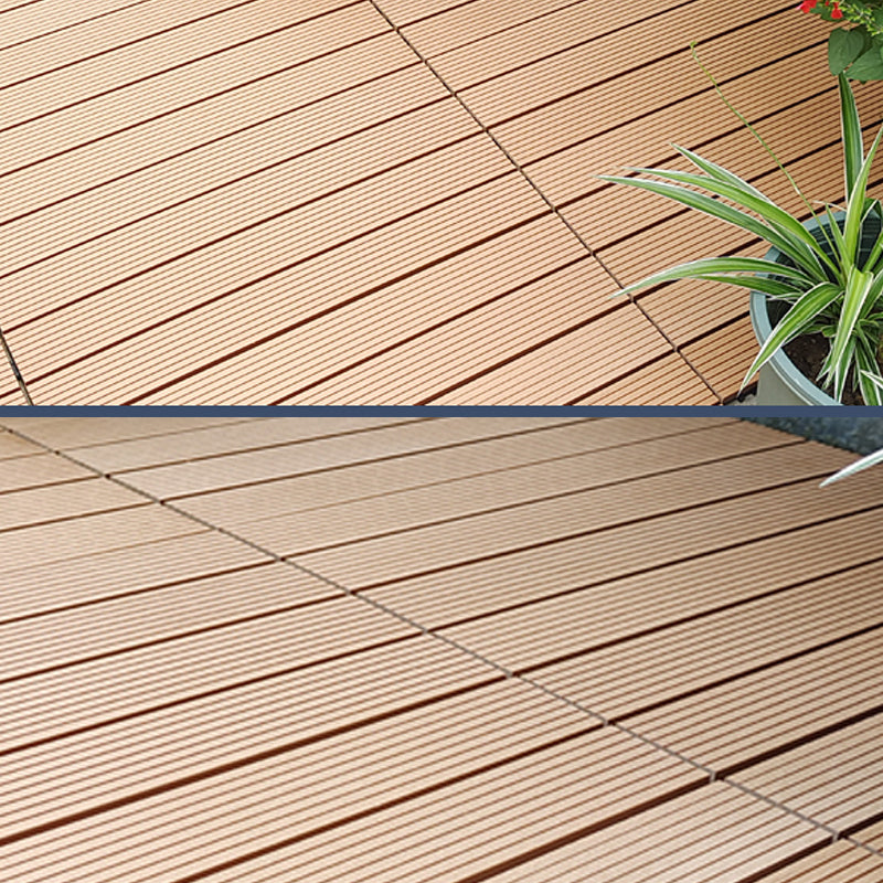 Polypropylene Deck Tile Kit 4-Slat Interlocking Patio Tiles Outdoor Patio Clearhalo 'Home Improvement' 'home_improvement' 'home_improvement_outdoor_deck_tiles_planks' 'Outdoor Deck Tiles & Planks' 'Outdoor Flooring & Tile' 'Outdoor Remodel' 'outdoor_deck_tiles_planks' 6835110