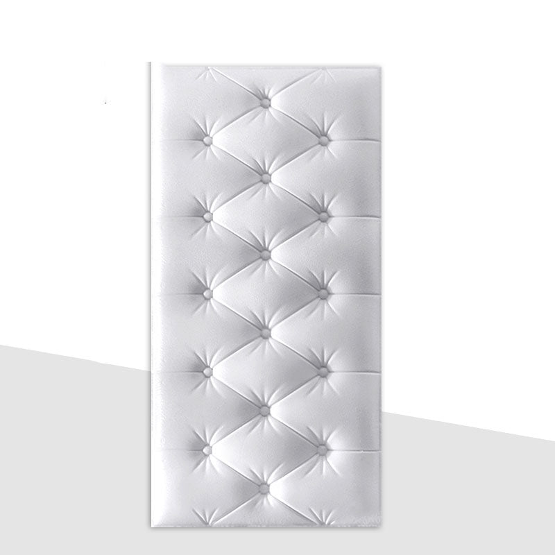 Modern Tin Backsplash Paneling Smooth Wall Ceiling Upholstered Board Set of 1 White Clearhalo 'Flooring 'Home Improvement' 'home_improvement' 'home_improvement_wall_paneling' 'Wall Paneling' 'wall_paneling' 'Walls & Ceilings' Walls and Ceiling' 6835314