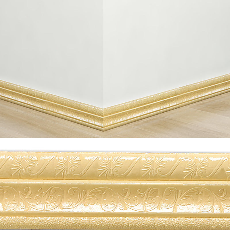 Modern Pearl Wainscoting PVC Baseboard Access Panel Peel and Stick Wall Baseboard Beige Standard Payment Clearhalo 'Flooring 'Home Improvement' 'home_improvement' 'home_improvement_wall_paneling' 'Wall Paneling' 'wall_paneling' 'Walls & Ceilings' Walls and Ceiling' 6835351