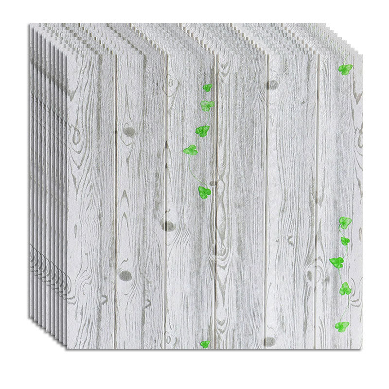Farmhouse Wall Plank 3D Brick Bedroom and Living Room Wall Panels Set of 10 Gray-White Clearhalo 'Flooring 'Home Improvement' 'home_improvement' 'home_improvement_wall_paneling' 'Wall Paneling' 'wall_paneling' 'Walls & Ceilings' Walls and Ceiling' 6835383