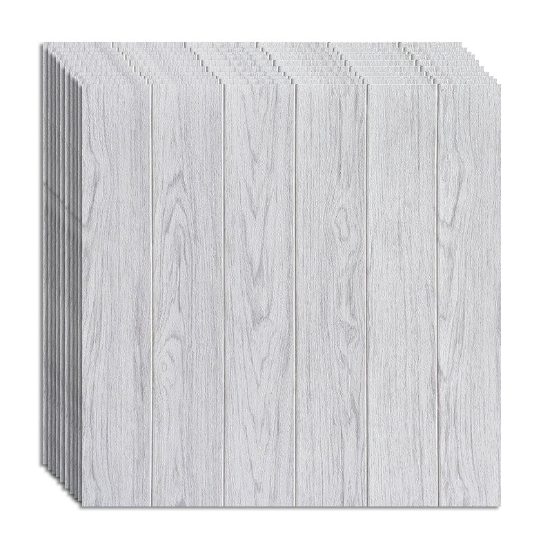 Farmhouse Wall Plank 3D Brick Bedroom and Living Room Wall Panels Set of 10 Light Gray-White Clearhalo 'Flooring 'Home Improvement' 'home_improvement' 'home_improvement_wall_paneling' 'Wall Paneling' 'wall_paneling' 'Walls & Ceilings' Walls and Ceiling' 6835384
