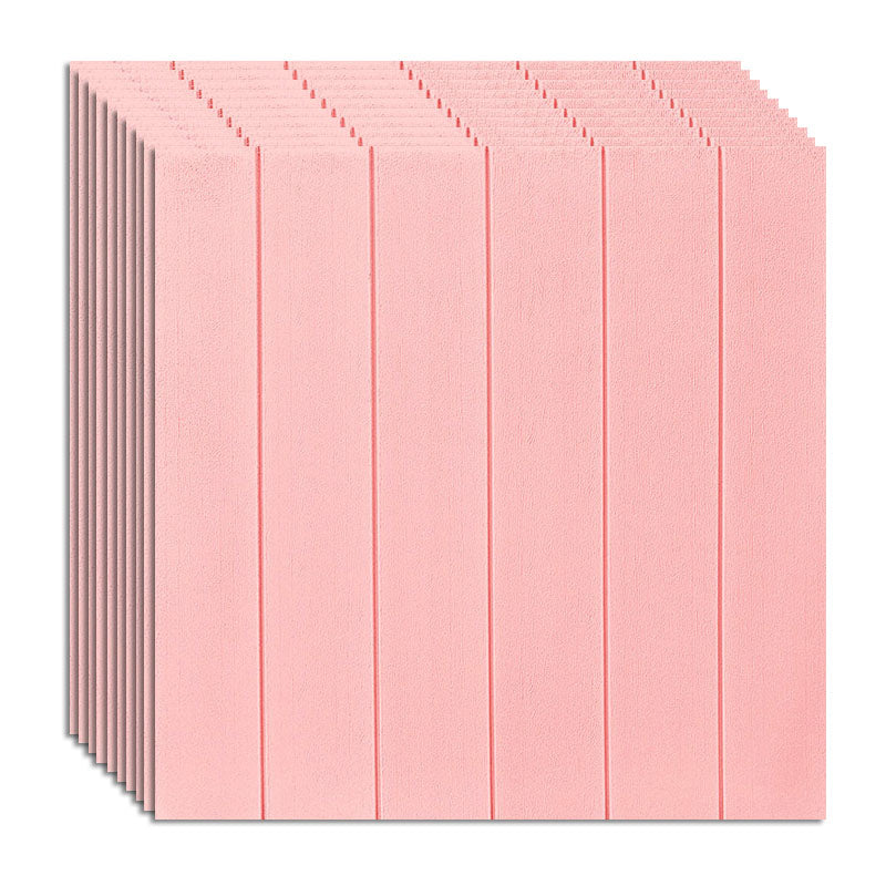Farmhouse Wall Plank 3D Brick Bedroom and Living Room Wall Panels Set of 10 Light Pink Clearhalo 'Flooring 'Home Improvement' 'home_improvement' 'home_improvement_wall_paneling' 'Wall Paneling' 'wall_paneling' 'Walls & Ceilings' Walls and Ceiling' 6835394