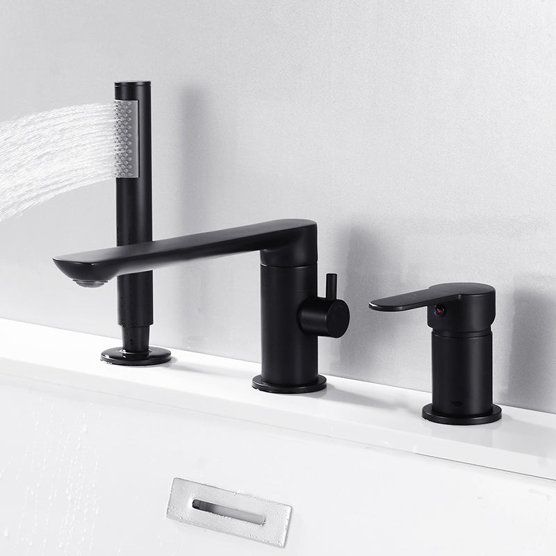 Bathroom Faucet Rod Handle Temperature Control Bathtub Faucet Clearhalo 'Bathroom Remodel & Bathroom Fixtures' 'Bathtub Faucets' 'bathtub_faucets' 'Home Improvement' 'home_improvement' 'home_improvement_bathtub_faucets' 6835914