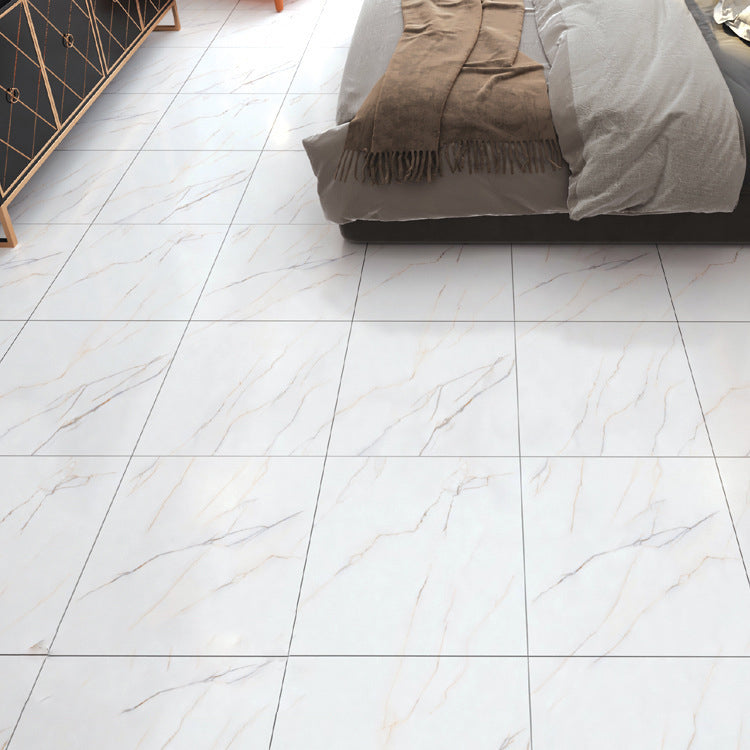 Peel and Stick Vinyl Flooring Marble Look Vinyl Flooring with Waterproof White-Yellow Clearhalo 'Flooring 'Home Improvement' 'home_improvement' 'home_improvement_vinyl_flooring' 'Vinyl Flooring' 'vinyl_flooring' Walls and Ceiling' 6836960