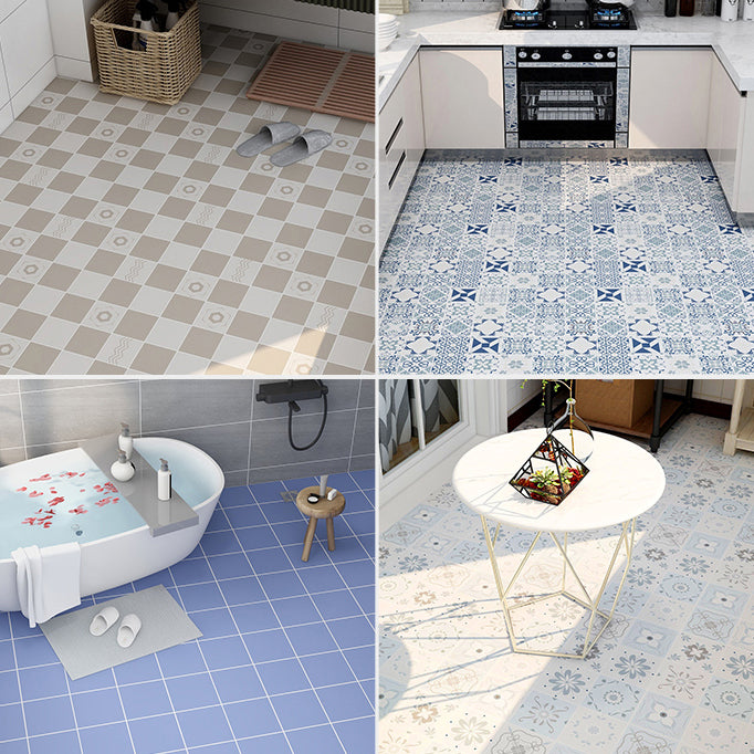 Modern Vinyl Floor Planks Porcelain Tile Look Peel & Stick Vinyl Flooring Clearhalo 'Flooring 'Home Improvement' 'home_improvement' 'home_improvement_vinyl_flooring' 'Vinyl Flooring' 'vinyl_flooring' Walls and Ceiling' 6836975