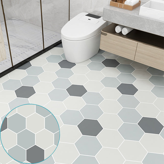 Modern Vinyl Plank Peel and Stick Lattice Print PVC Flooring for Bathroom Light Green Clearhalo 'Flooring 'Home Improvement' 'home_improvement' 'home_improvement_vinyl_flooring' 'Vinyl Flooring' 'vinyl_flooring' Walls and Ceiling' 6837082