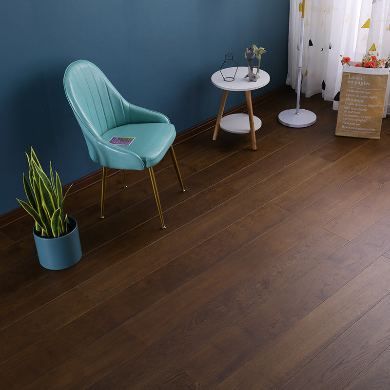 Waterproof Laminate Floor Scratch Resistant Wood Laminate Flooring with Click Lock Brown Clearhalo 'Flooring 'Home Improvement' 'home_improvement' 'home_improvement_laminate_flooring' 'Laminate Flooring' 'laminate_flooring' Walls and Ceiling' 6837198