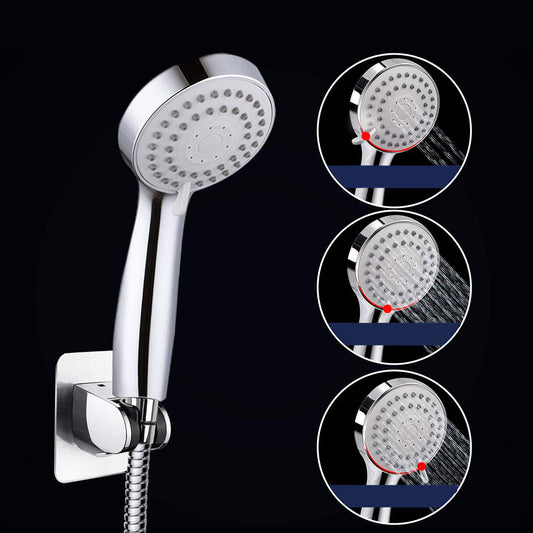 Modern Standard Double Shower Set Round Metal Adjustable Spray Pattern Showerhead Clearhalo 'Bathroom Remodel & Bathroom Fixtures' 'Home Improvement' 'home_improvement' 'home_improvement_shower_heads' 'Shower Heads' 'shower_heads' 'Showers & Bathtubs Plumbing' 'Showers & Bathtubs' 6837388