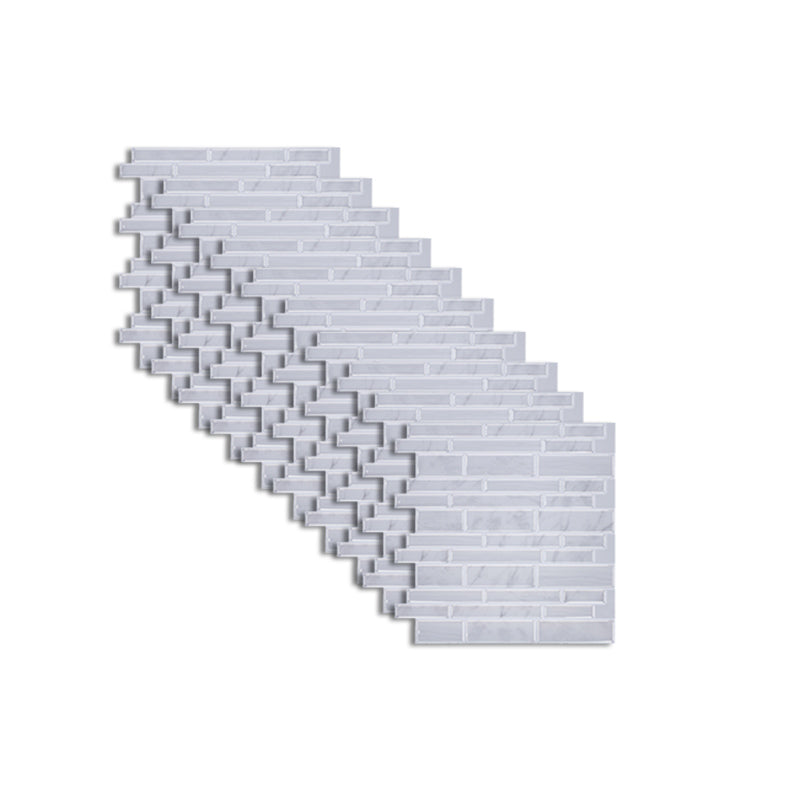 Peel and Stick Wall Tile Rectangle PVC Subway Waterproof Peel & Stick Tile 10-Pack Tan Clearhalo 'Flooring 'Home Improvement' 'home_improvement' 'home_improvement_peel_stick_blacksplash' 'Peel & Stick Backsplash Tile' 'peel_stick_blacksplash' 'Walls & Ceilings' Walls and Ceiling' 6842465