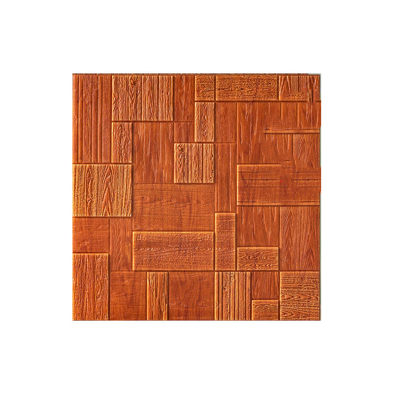 Modern Tin Backsplash Paneling Smooth Wall Ceiling Wood Board Set of 1 Red Wood Clearhalo 'Flooring 'Home Improvement' 'home_improvement' 'home_improvement_wall_paneling' 'Wall Paneling' 'wall_paneling' 'Walls & Ceilings' Walls and Ceiling' 6842479