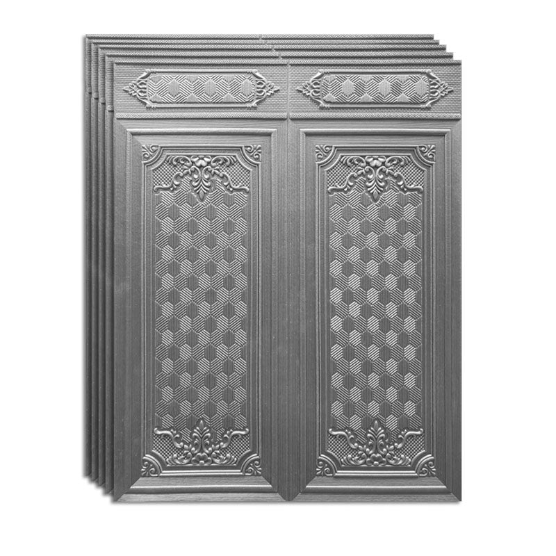 Gorgeous Style Wall Plank 3D Print Bathroom Living Room Wall Panels Set of 40 Silver Gray Clearhalo 'Flooring 'Home Improvement' 'home_improvement' 'home_improvement_wall_paneling' 'Wall Paneling' 'wall_paneling' 'Walls & Ceilings' Walls and Ceiling' 6842549