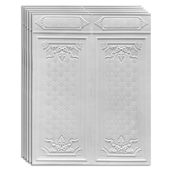 Gorgeous Style Wall Plank 3D Print Bathroom Living Room Wall Panels Set of 40 Off-White Clearhalo 'Flooring 'Home Improvement' 'home_improvement' 'home_improvement_wall_paneling' 'Wall Paneling' 'wall_paneling' 'Walls & Ceilings' Walls and Ceiling' 6842554