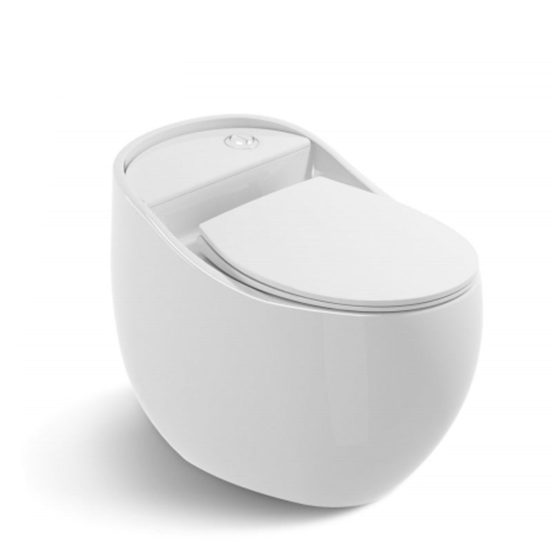 Modern Round Flush Toilet Floor Mounted Porcelain All-In-One Urine Toilet White Clearhalo 'Bathroom Remodel & Bathroom Fixtures' 'Home Improvement' 'home_improvement' 'home_improvement_toilets' 'Toilets & Bidets' 'Toilets' 6842813