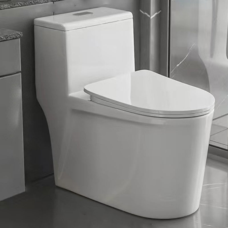Modern 1-Piece Flush Toilet Floor Mount Urine Toilet for Bathroom 15"L x 28"W x 26"H White Clearhalo 'Bathroom Remodel & Bathroom Fixtures' 'Home Improvement' 'home_improvement' 'home_improvement_toilets' 'Toilets & Bidets' 'Toilets' 6842859
